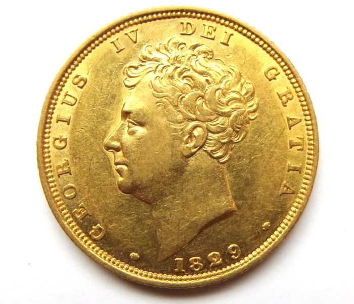 George IV Gold Sovereign 1829AD-13444