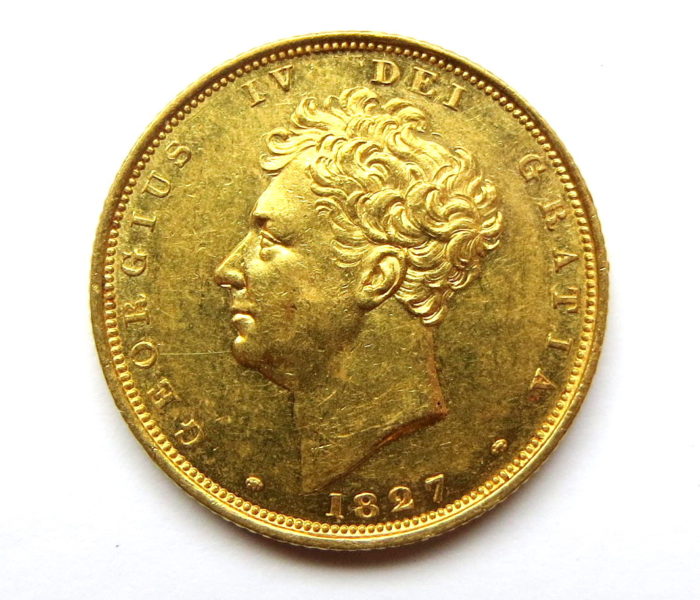 George IV Gold Sovereign 1827AD-13446