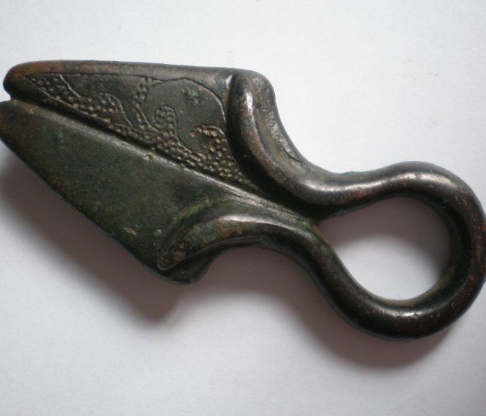 Iron Age Bronze, Votive Shears, Decorated, c.1st-3rd Century BC-13682