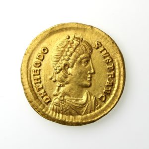 Theodosius I Gold Solidus 379-395AD Sirmium -13787