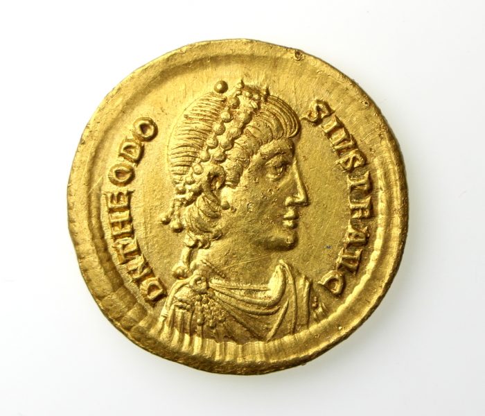 Theodosius I Gold Solidus 379-395AD Sirmium -13787