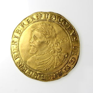 James I Gold Laurel 1603-1625AD 2nd bust, mm. spur rowel-13942