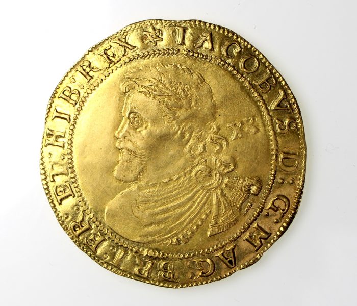 James I Gold Laurel 1603-1625AD 2nd bust, mm. spur rowel-13942