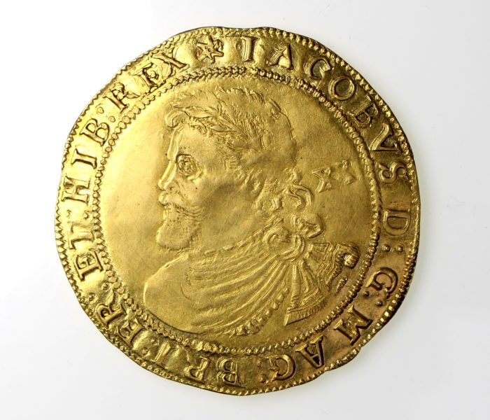 James I Gold Laurel 1603-1625AD 2nd bust, mm. spur rowel-13942