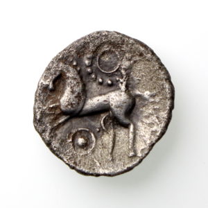 Corieltauvi Uninscribed Silver Unit Boar/Horse Type 55-45BC-14213