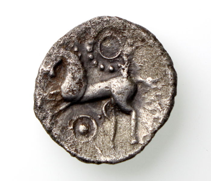 Corieltauvi Uninscribed Silver Unit Boar/Horse Type 55-45BC-14213