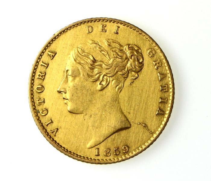 Victoria Gold Half Sovereign 1859AD-14401