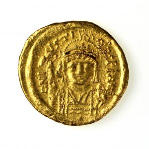 Justin II Gold Solidus 565-578AD Constantinpole mint-14407