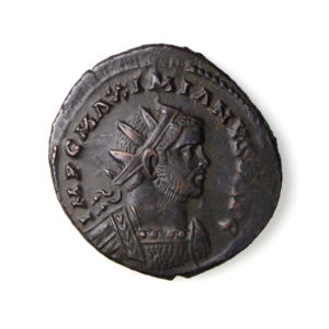 Maximianus Bronze Antoninianus Struck under Carausius 287-293AD-14423