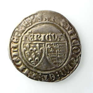 Anglo Gallic Henry VI Silver Grand Blanc 1422-1453AD-14460