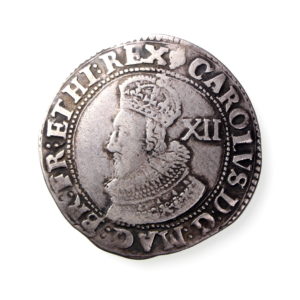 Charles I Silver Shilling 1625-1649AD-14515