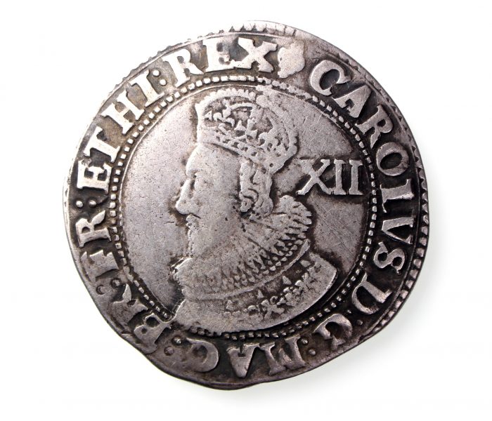 Charles I Silver Shilling 1625-1649AD-14515
