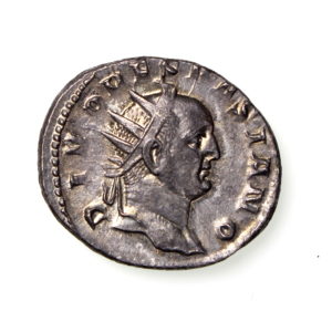 Divo Vespasian Silver Antoninianus (struck under Trajan Decius) 249-251AD-14595