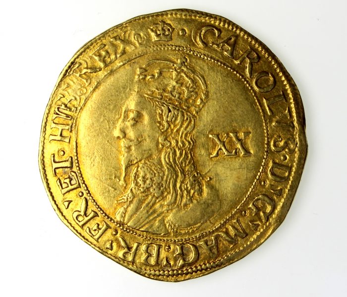 Charles I Gold Unite 1625-1649AD Tower mint Crown mm. -14653