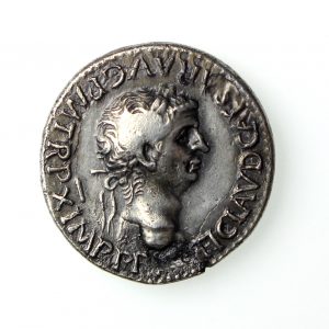 Claudius Silver Plated Denarius 41-54AD DE BRITANNI-14830