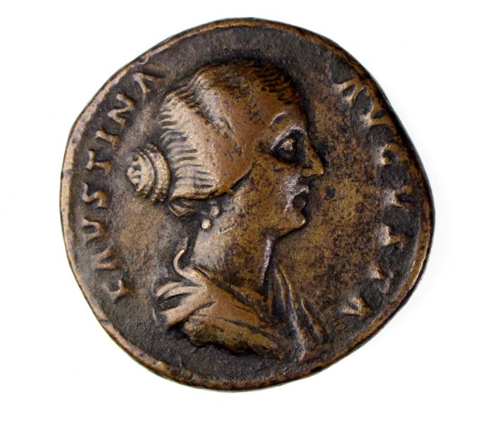 Faustina Jnr (w. of M. Aurelius) Bronze Sesterius 161-180AD-15126