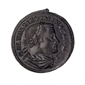Maximinus II (As Caesar) Bronze Follis 305-308AD rare -15128