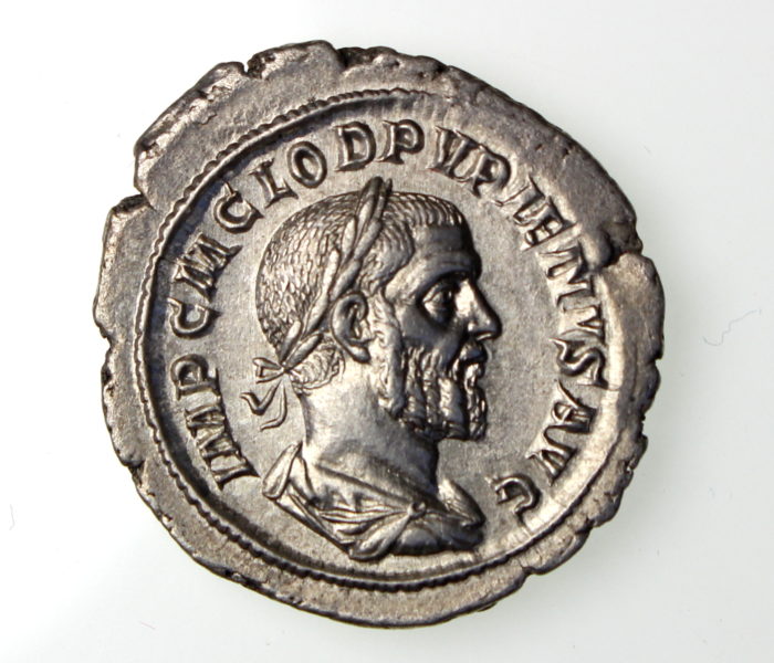 Pupienus Silver Denarius 238AD-15435