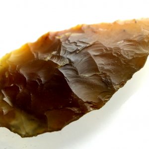 Bronze Age Leaf Shaped Flint Arrowhead-15233