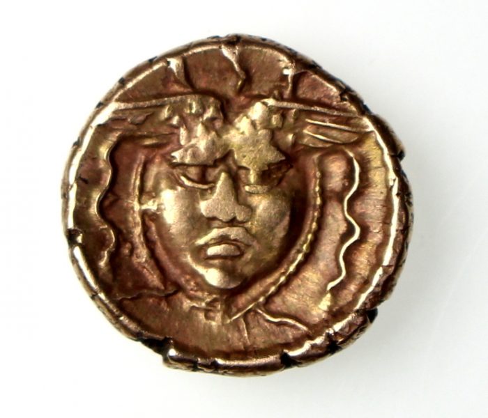 Atrebates Tincomarus Gold Quarter Stater Medusa 25BC-10AD ext. rare -15549