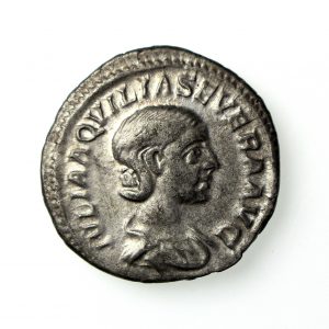 Aquilia Severa w. of Elagabalus Silver Denarius 218-222AD-15596