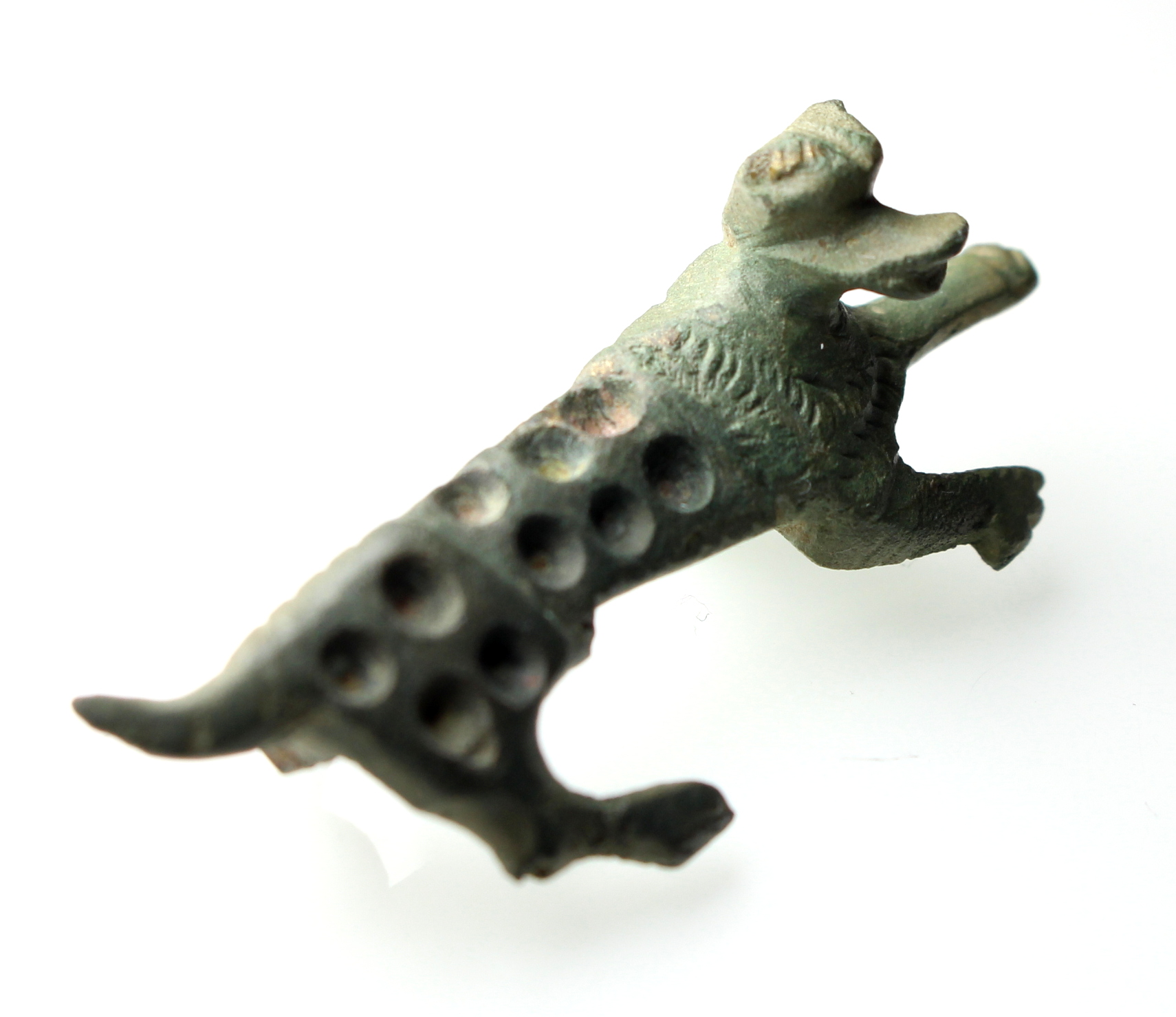 Roman Bronze Zoomorphic Plate Brooch 3D leopard 2nd Century AD