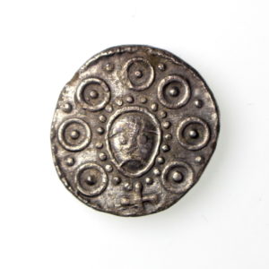 Anglo Saxon Silver Sceat 710-760AD Series H Wodan 'Hamwic type' -15461