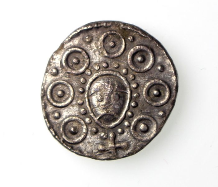 Anglo Saxon Silver Sceat 710-760AD Series H Wodan 'Hamwic type' -15461