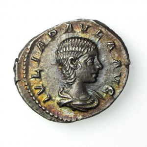 Julia Paula Silver Denarius w. of Elagabalus 218-222AD-15762