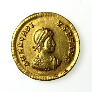 Arcadius Gold Solidus 383-408AD Constantinople -15910