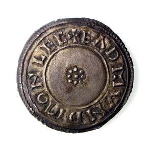 Aethelstan Silver Penny Circumscription Cross/ Rosettes 924-939AD Chester -15805