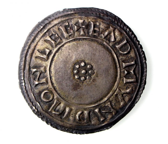 Aethelstan Silver Penny Circumscription Cross/ Rosettes 924-939AD Chester -15805