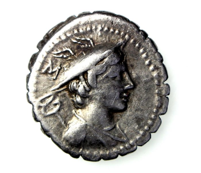 Roman Republic C. Mamilius C.f. Limetanus Silver Denarius 82BC-15831