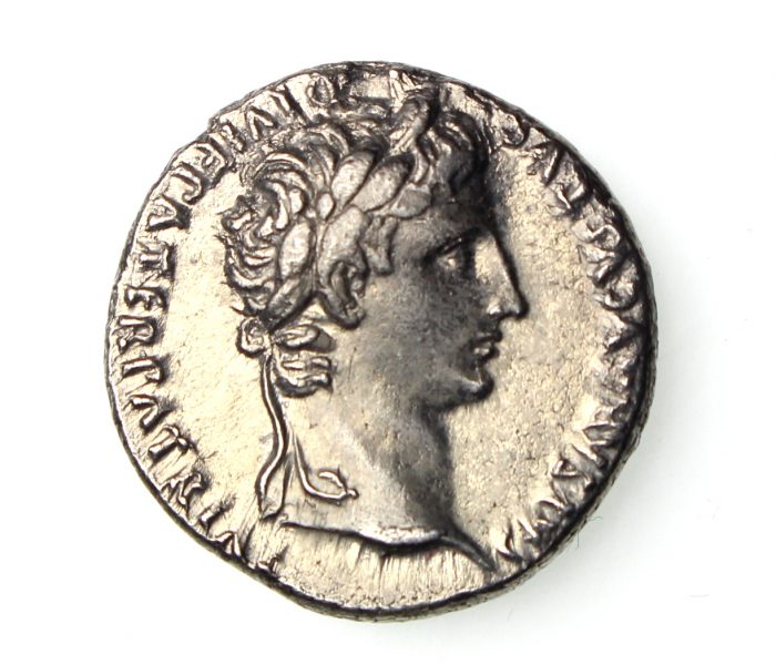 Augustus Silver Denarius 27BC-14AD Gaius & Lucius Caesars-15930