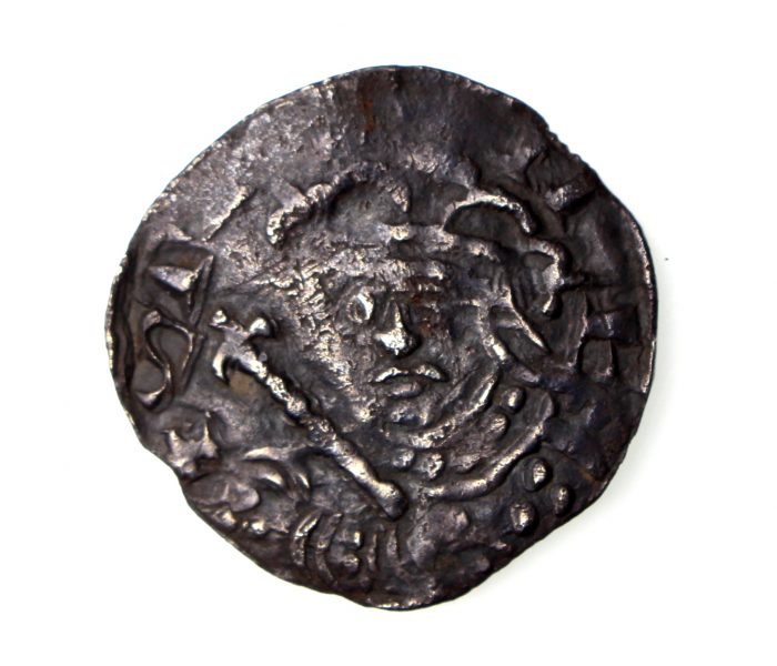 Stephen Silver Penny Voided Cross & Stars 1135-1154AD Hastings -15944