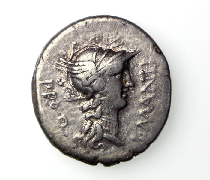 Roman Republic L.Cornelius Sulla & L.Manlia Torquatus Silver Denarius 82BC-15833