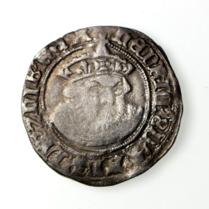 Henry VIII Silver Halfgroat 1509-47AD Bristol-15975