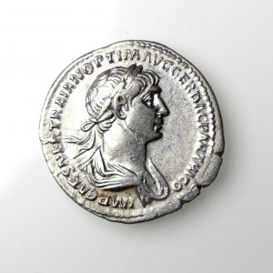Trajan Silver Denarius 98-117AD scarce portrait-16059