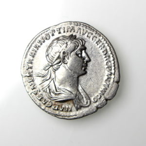 Trajan Silver Denarius 98-117AD scarce portrait-16059