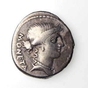 T. Carisius Silver Denarius 46BC-16123
