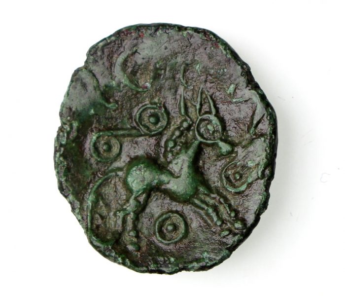 Trinovantes Addedomaros Bronze Unit 45-25BC excess. rare-16168