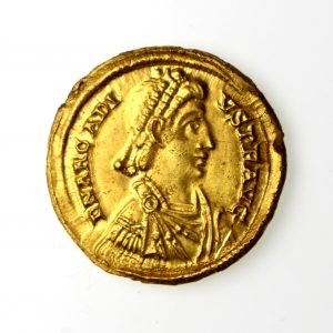Arcadius Gold Solidus 383-408AD Milan -16203