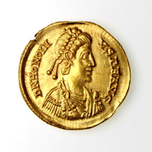 Honorius Gold Solidus 393-423AD Milan -16223