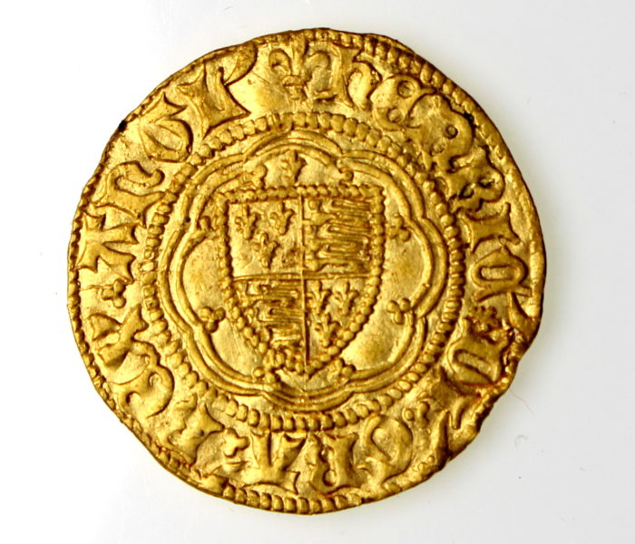 Henry VI Gold Quarter Noble 1422-61AD-16263