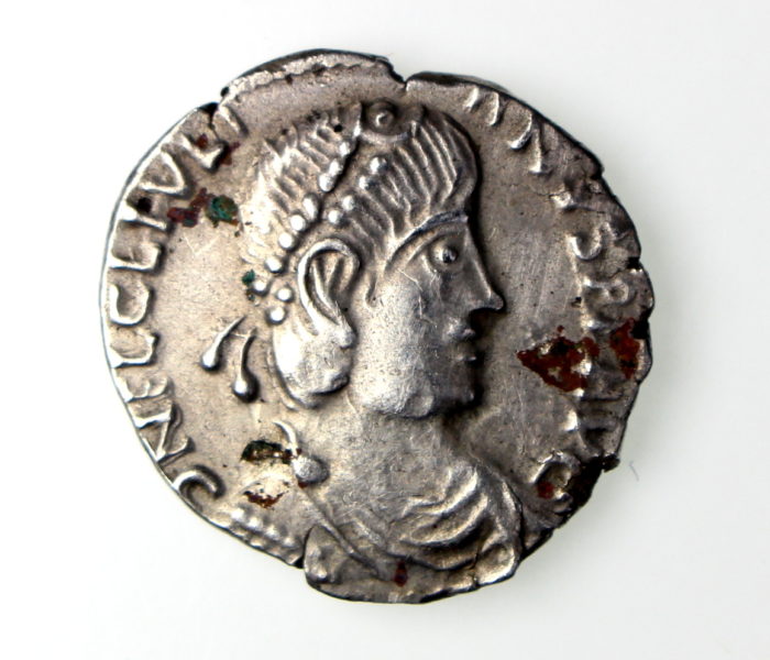 Julian II Silver Siliqua Barbarous Copy 360-363AD-16267