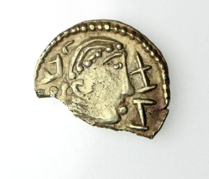 Anglo Saxon Gold Thrymsa 'Two Emperors' Type 655-675AD-16323