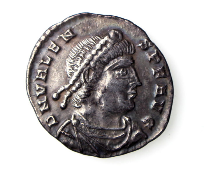 Valens Silver Siliqua 364-378AD Lyon -16342