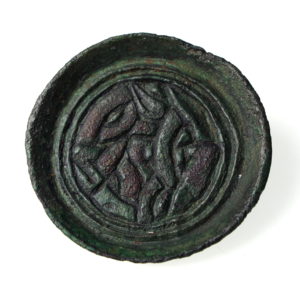 Anglo Saxon Saucer Brooch Zoomorphic Design -16501