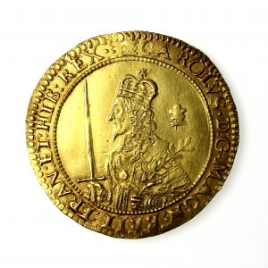 Charles I Gold Triple Unite, 1625-1649AD, Struck at Oxford during 1643AD-0