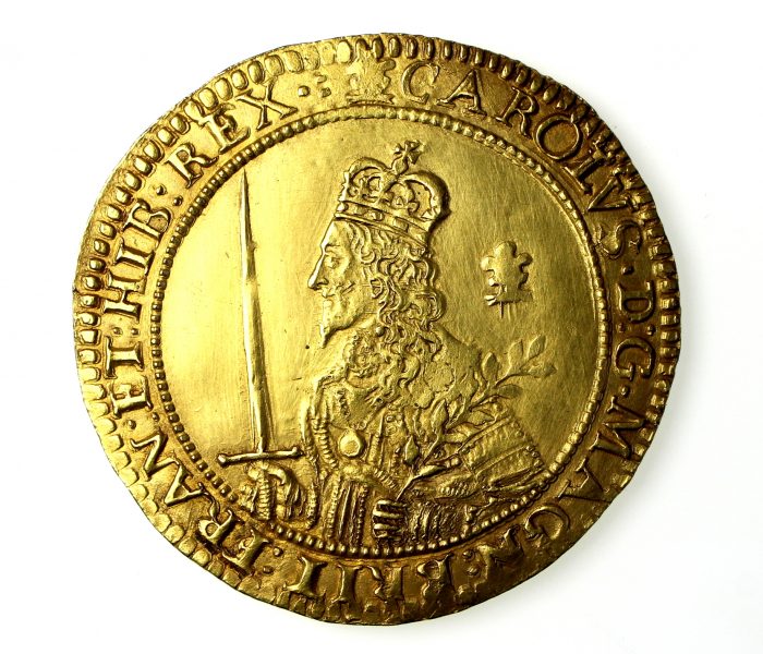 Charles I Gold Triple Unite, 1625-1649AD, Struck at Oxford during 1643AD-0